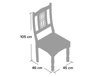 Mathilda Sheesham Diner Chair Curves 3D model