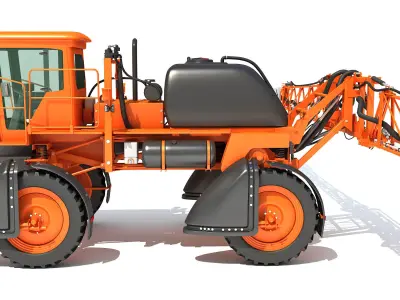 Self Propelled Farm Sprayer 3D model buy