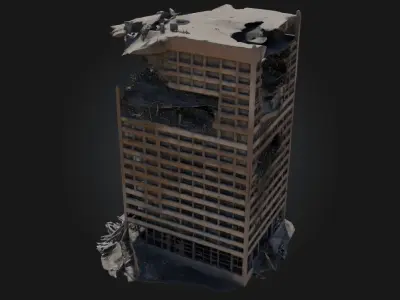 Ruined Tower  Echoes of a Forgotten Era 3D model
