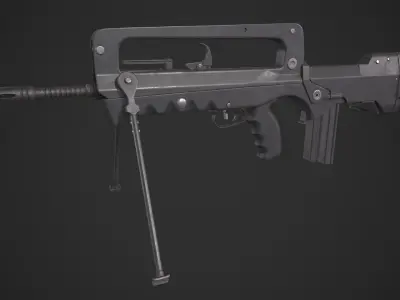 Famas F1 Low-poly 3D model