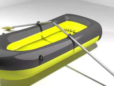 Inflatable row boat - Type 1 3D model
