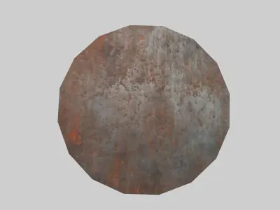 Rusted Barrel - Low Poly Low-poly 3D model