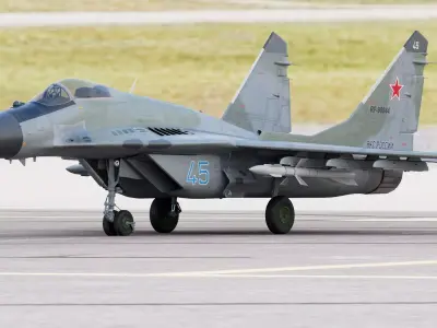 Russian Fighter Jet Mikoyan MiG-29 Fulcrum 3D model