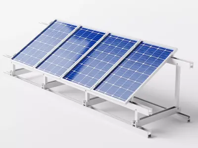 Solar Panels Low-poly 3D model