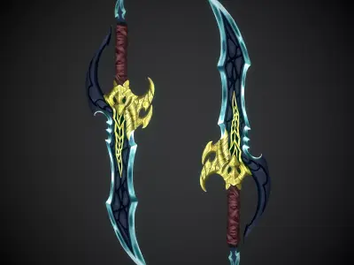 Solo Leveling knife Low-poly 3D model