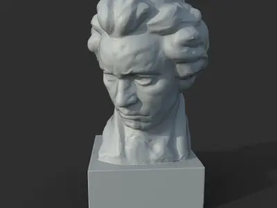 Ludwig van Beethoven Bust 3D print model