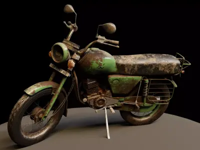 Rusty Bike 3D model