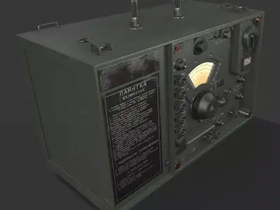 Military Radio 3d Model  3D model