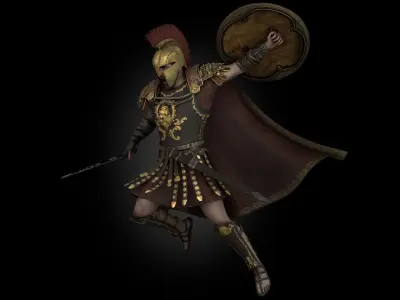 Rome Centurion Low-poly 3D model