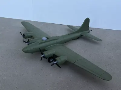 B-17 Flying Fortress 3D print model