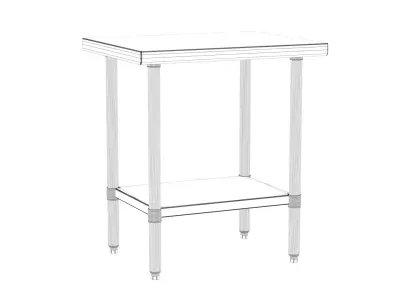 Stainless Steel Work table 3D model