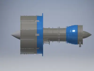 jet engine asm 3d model 3D model
