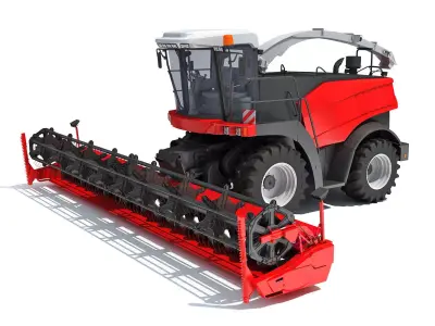 Combine Harvester 3D model 12