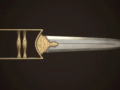 Assassin Blade 03 Low-poly 3D model