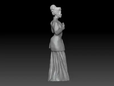 VICTORIAN ERA GIRL 2 3D print model