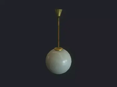 Old Ball Lamp Dirty Low-poly 3D model