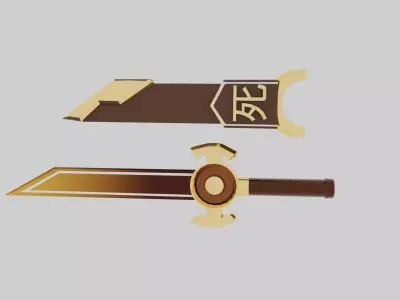MINI KNIFE Low-poly 3D model