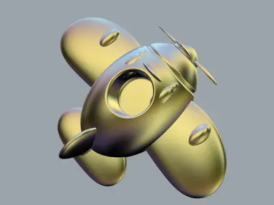 Little Toy Plane 3D model
