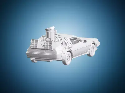 DeLorean Time Machine Car 3D print model