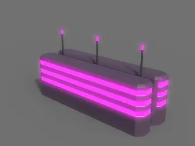 PBR Sci-Fi Building A18 Low-poly 3D model