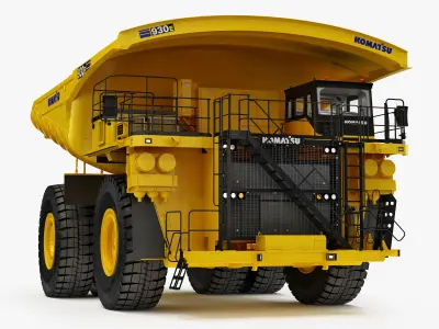 Komatsu 930 E-5 Mining Dump Truck 3D model