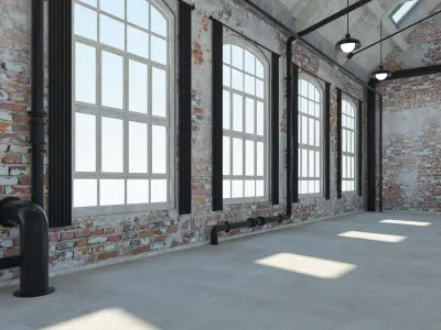 Loft Warehouse 2 3D model purchase