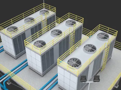 Industrial Air Conditioning 1 3D model