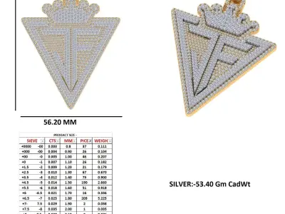 JF Crown Pendent 3D print model