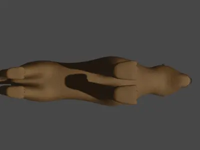 LowPoly Lioness lion Low-poly 3D model