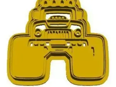 Monster truck cookie cutter 3D model buy
