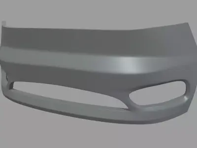 Front Bumper Custom 02 Low-poly 3D model