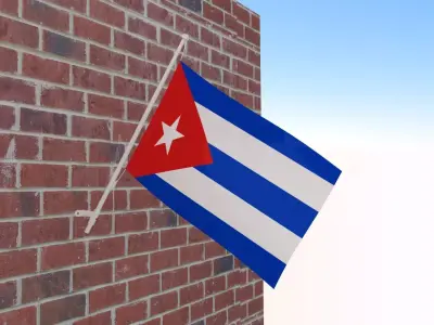 Flag of Cuba 3D model