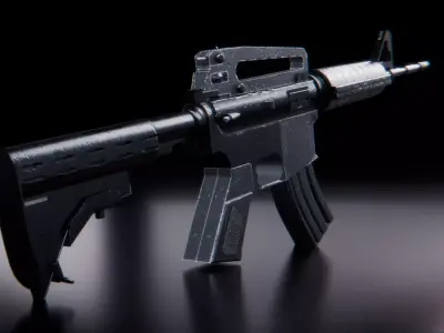 The Tactical Carbine Modern M4A1 Low-poly 3D model