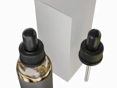 Dropper Bottle Low-poly 3D model