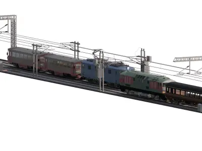 British generic diesel trains 3D model