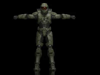 Master Chief Free low-poly 3D model