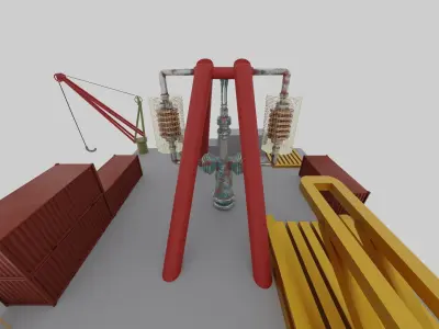 drilling rig     unit  Free 3D model