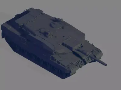 Leopard 2 PL 3D model