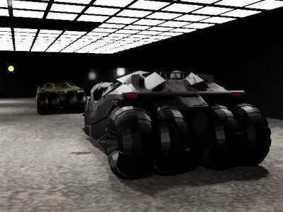 Batmobile and batcave  3D model