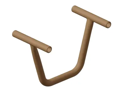 Plastic Pushup Gym Equipment Toy 3D model