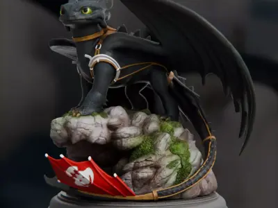 Toothless - How to Train Your Dragon 3D print model purchase