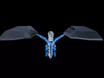 Ice Dragon Free low-poly 3D model