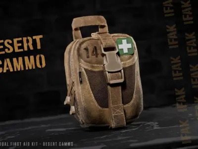 IFAK - Medic pouch Low-poly 3D model