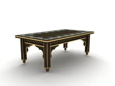 Wooden Arabian Table 3D model