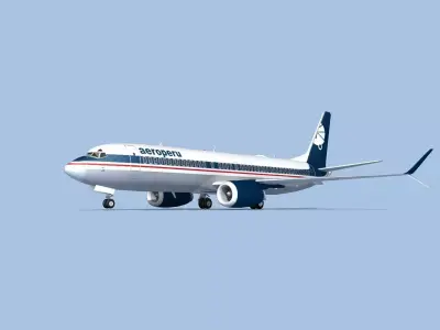 Boeing 737-8 Max Aeroperu 3D model