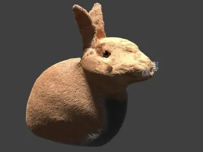 Frowning Bunny Free 3D model