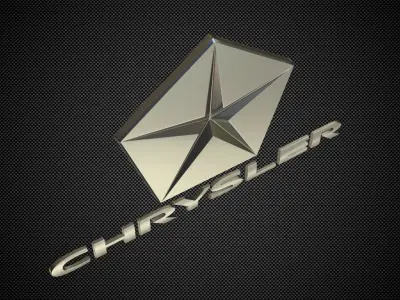 chrysler logo 3D model from CGTrader