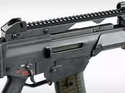 HK G36c Tactical Low-poly 3D model