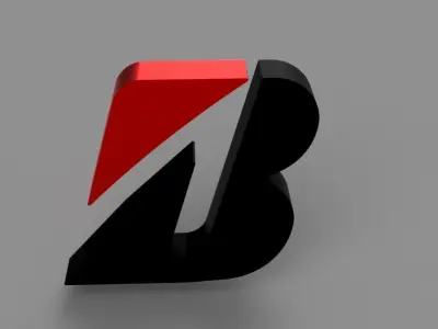 bridgestone logo 3D model