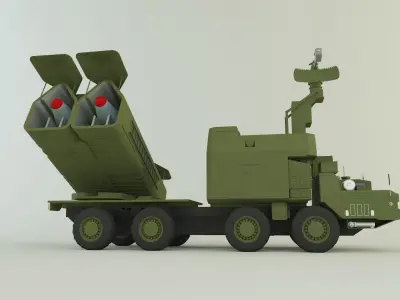 4K51 Rubezh Russian Defense 3D model